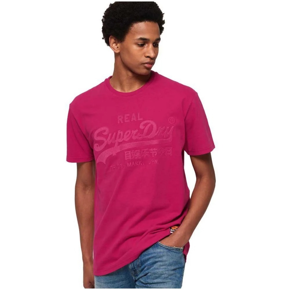 Superdry Vintage Logo Box Fit Appliqué Short Sleeve‎ T-Shirt Size Large